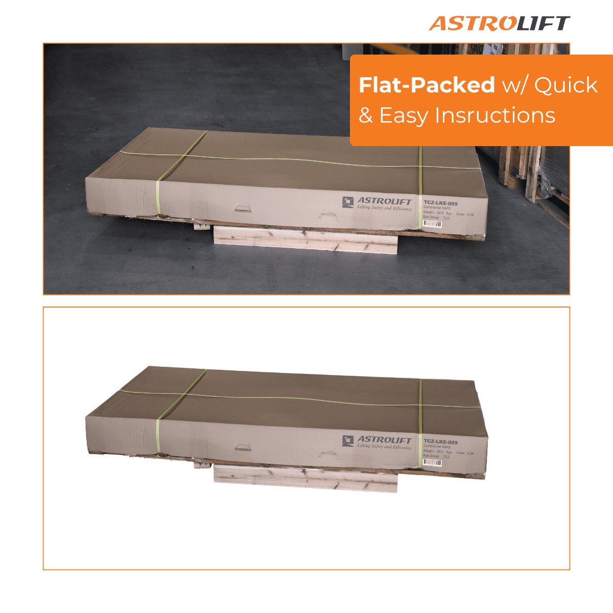 Buy Cage Trolley (Dual door - horizontal with roof) in Cage Trolley from Astrolift NZ